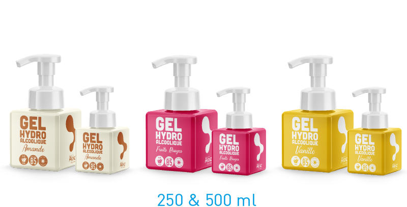 Push cubes gel hydroalcoolique