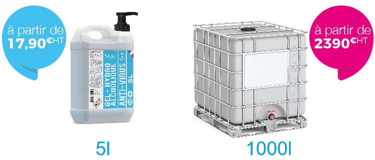 Gels hydroalcoolique grands formats