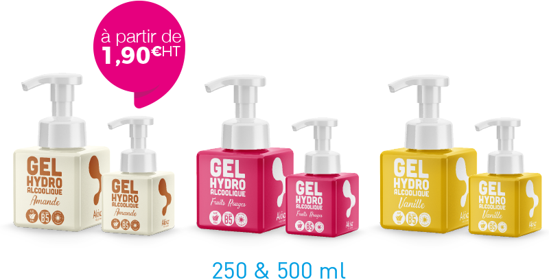 Push cubes gel hydroalcoolique