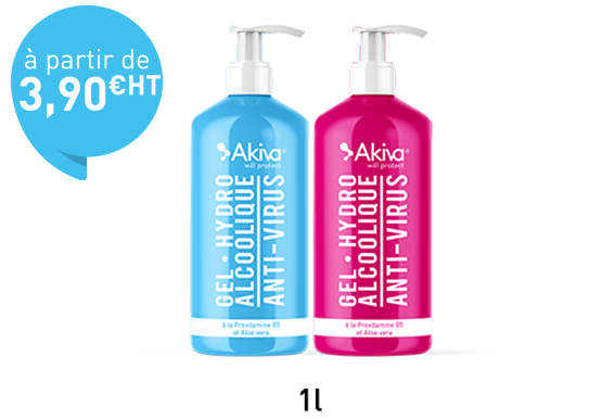Bouteilles gel hydroalcoolique