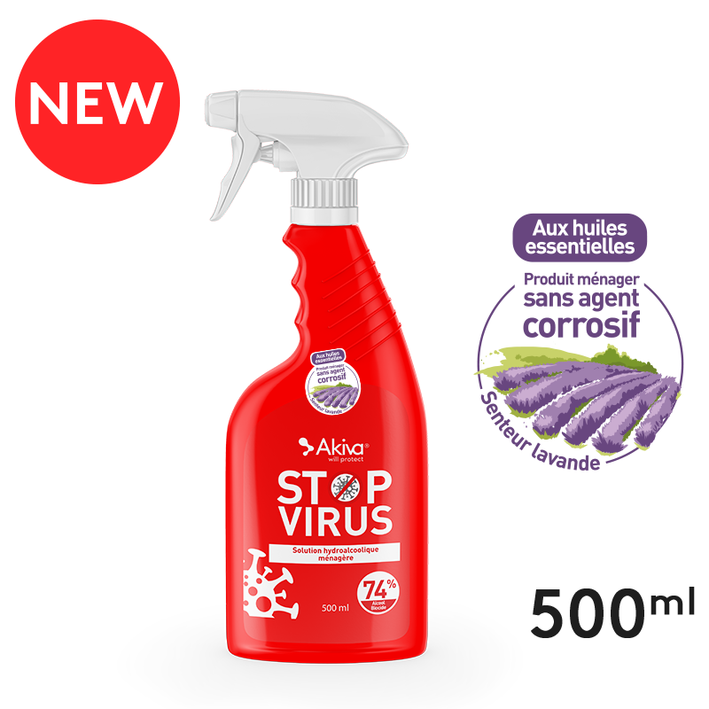 Spray Désinfectant Stop Virus 500ml - Colis de 12pcs