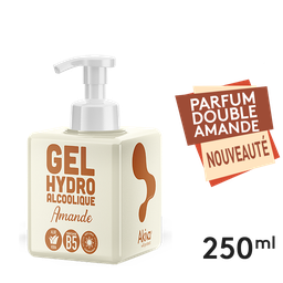 250ml Push cube Amande - Gel Hydroalcoolique - Colis de 30pcs