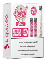 Wpuff Pod System - Starter Kit (1 batterie blanche + 2 pods) Fruits Rouges x5